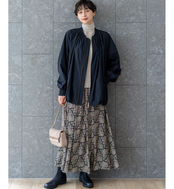 23区「【CLASSY.掲載/洗える】スムージーコットン タートルネック ニット」|ニット・セーター|