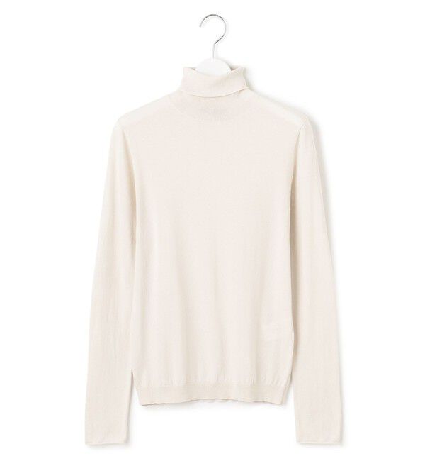23区「【CLASSY.掲載/洗える】スムージーコットン タートルネック ニット」|ニット・セーター|