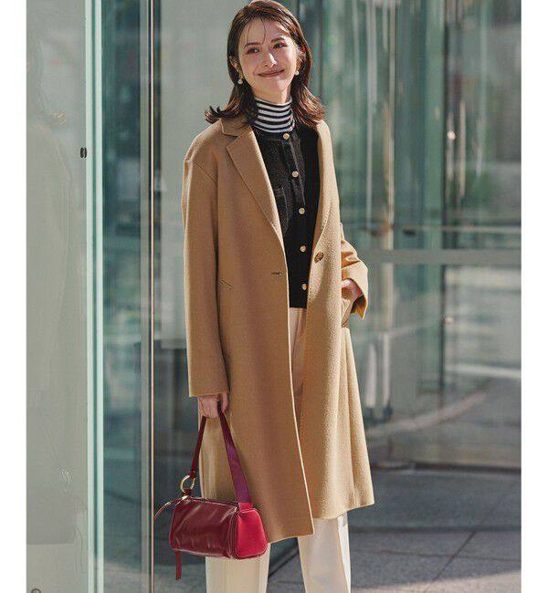 23区「【CLASSY.掲載/洗える】スムージーコットン タートルネック ニット」|ニット・セーター|