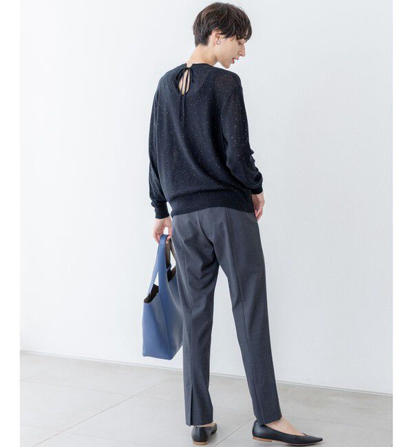 23区「【洗える】シアースパンコール ニット」|ニット・セーター|