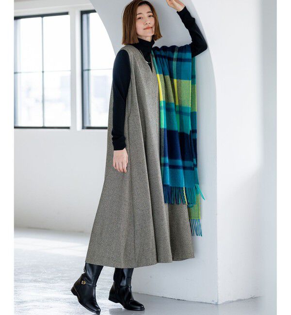 23区「【VERY掲載】カシミヤ チェック ストール」|ストール|