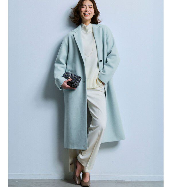 23区「【滝沢眞規子さん着用/洗える】ウォームストレッチ ワイド パンツ」|その他|