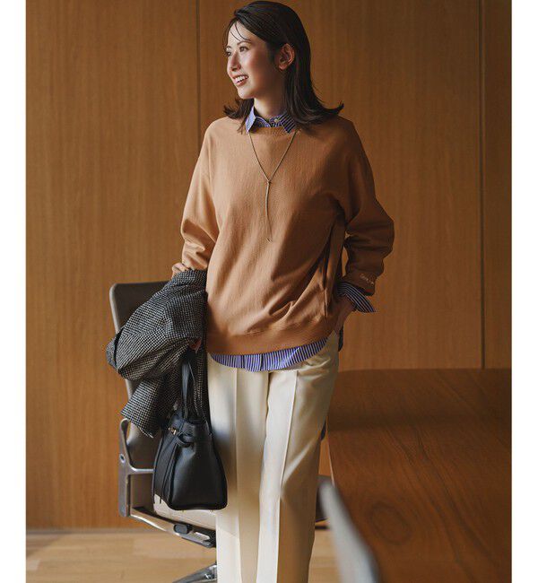 23区「【滝沢眞規子さん着用/洗える】ウォームストレッチ ワイド パンツ」|その他|