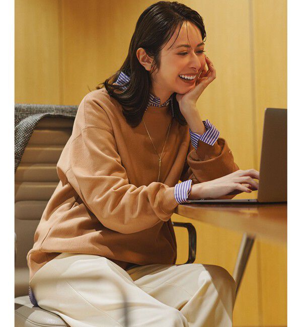 23区「【滝沢眞規子さん着用/洗える】ウォームストレッチ ワイド パンツ」|その他|