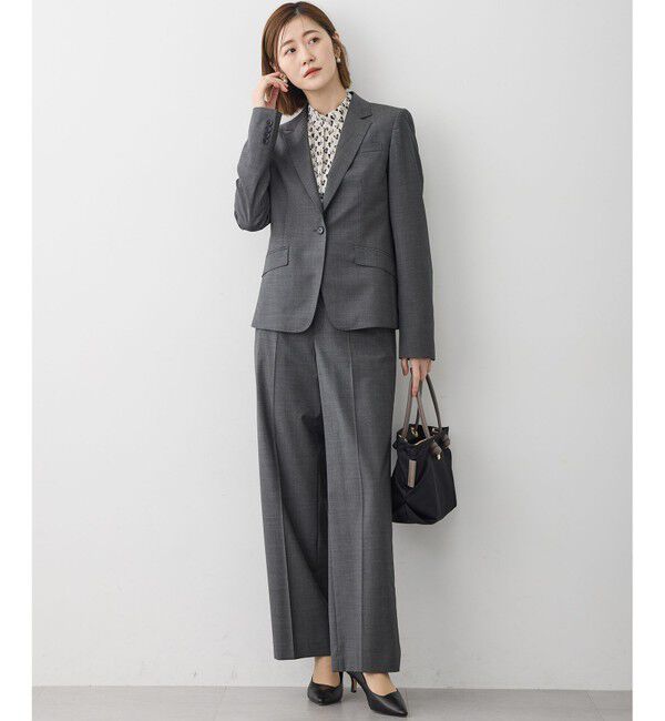 23区「【セットアップ着用】ファインネスウール ワイド パンツ」|その他|