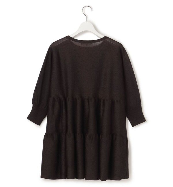 23区「シャイニーシアーニット ティアード チュニック」|ニット・セーター|