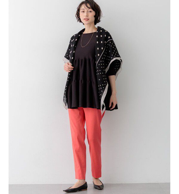 23区「シャイニーシアーニット ティアード チュニック」|ニット・セーター|