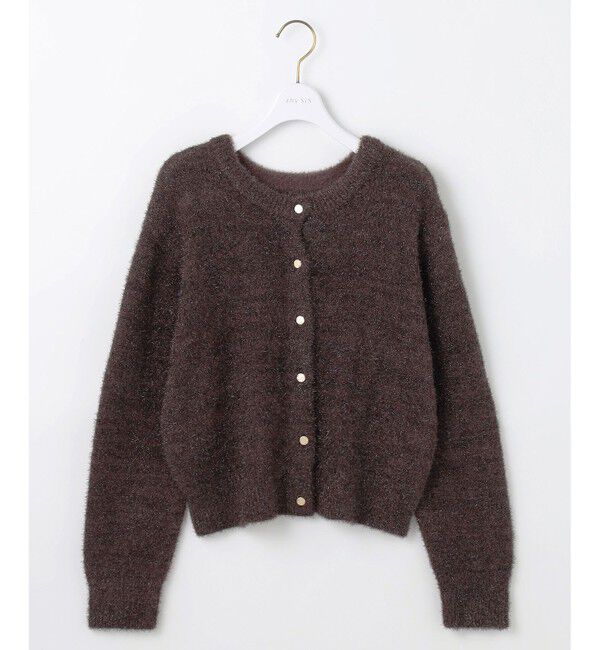 any SiS「【前後着用可】スパークルシャギー カーディガン」|カーディガン|