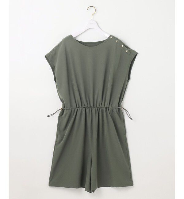 ANY SIS「【撥水・UVカット・洗える】ラッシュガードシリーズ ショートサロペット」|オールインワン|