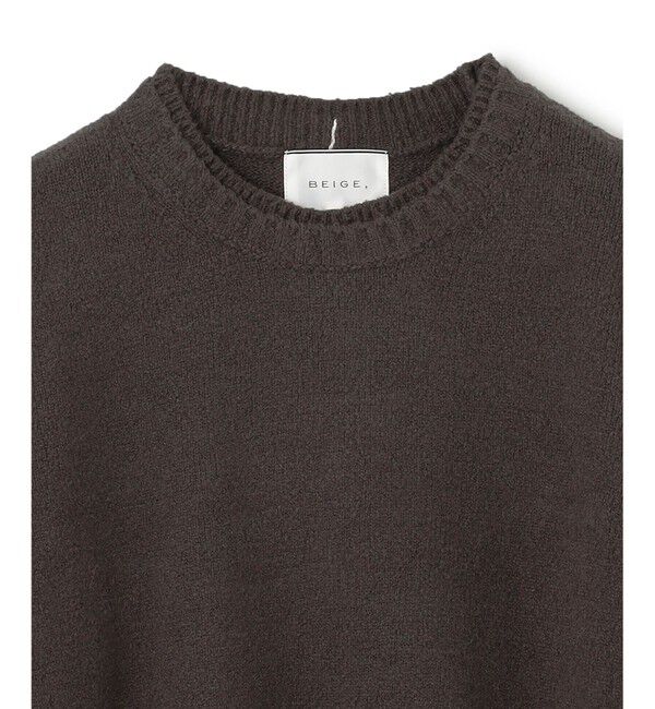 BEIGE,「【洗える】BERTAINA /  配色リンキングクルーネックニット」|ニット・セーター|