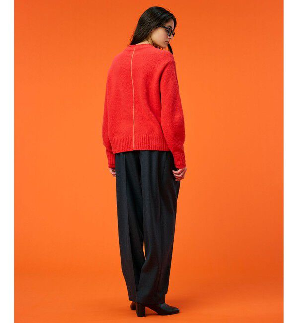 BEIGE,「【洗える】BERTAINA /  配色リンキングクルーネックニット」|ニット・セーター|