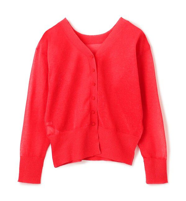 BEIGE,「【洗える・Oggi 7月号掲載】LUPINUS / 前後2WAYシアーニットカーディガン」|ニット・セーター|