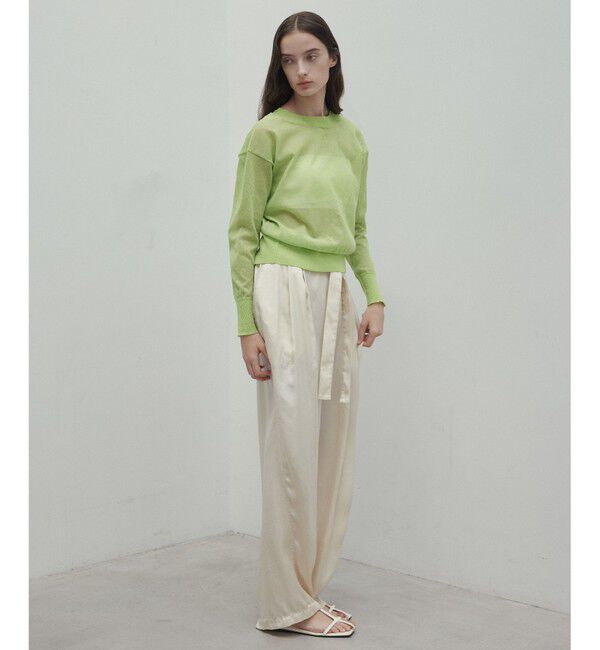 BEIGE,「【洗える・VERY 6月号掲載】PAWPAW / ウエストリボンタックワイドパンツ」|その他|