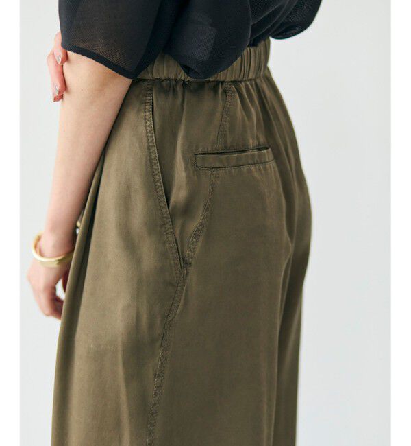 BEIGE,「【洗える・VERY 6月号掲載】PAWPAW / ウエストリボンタックワイドパンツ」|その他|