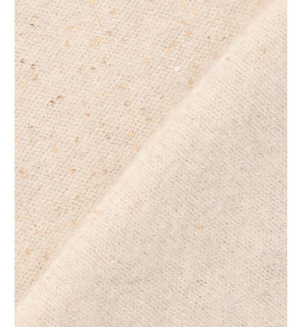 BEIGE,「【Precious掲載】AMARILLO / スパンコールフォックスニットカーディガン」|ニット・セーター|