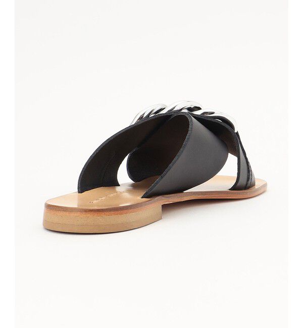  「FABIO RUSCONI チェーンフラットサンダル」|サンダル|