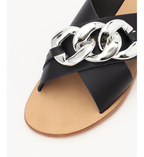  「FABIO RUSCONI チェーンフラットサンダル」|サンダル|