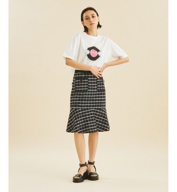 Grace Class「シャイニーツイードスカート」|スカート|