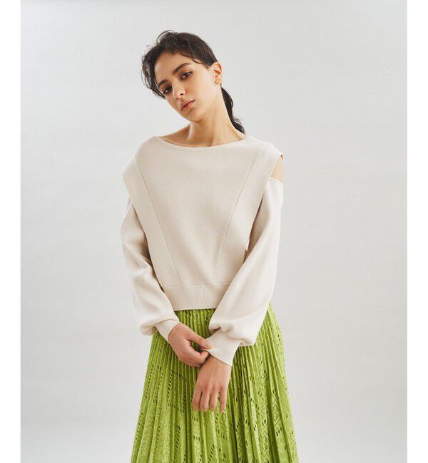  「スリットアームニットトップ」|ニット・セーター|