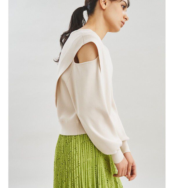  「スリットアームニットトップ」|ニット・セーター|