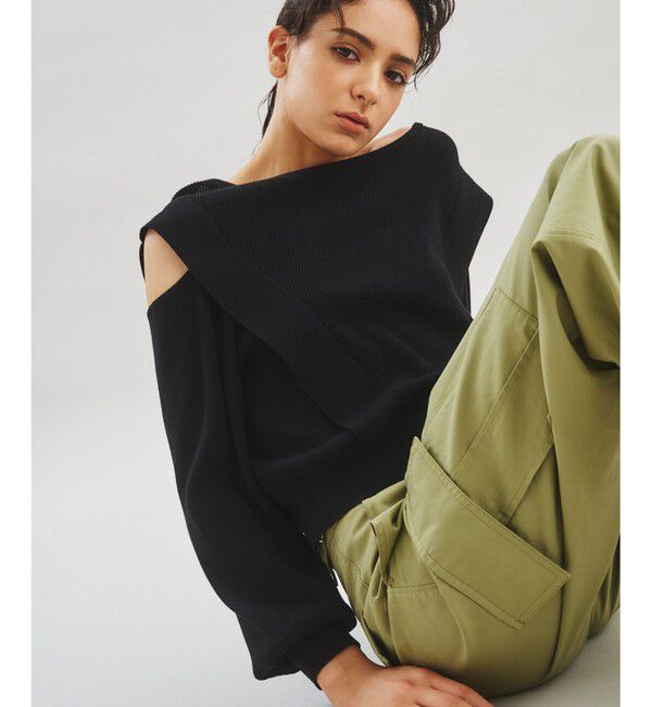  「スリットアームニットトップ」|ニット・セーター|