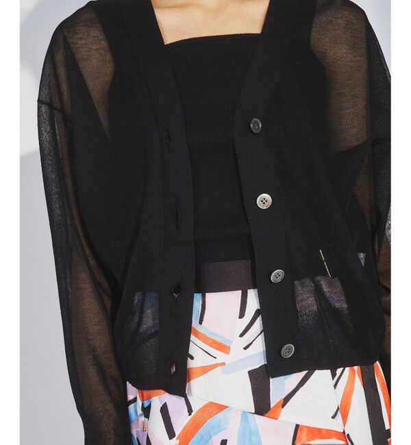 Diagram「シアーVネックニットカーディガン」|カーディガン|