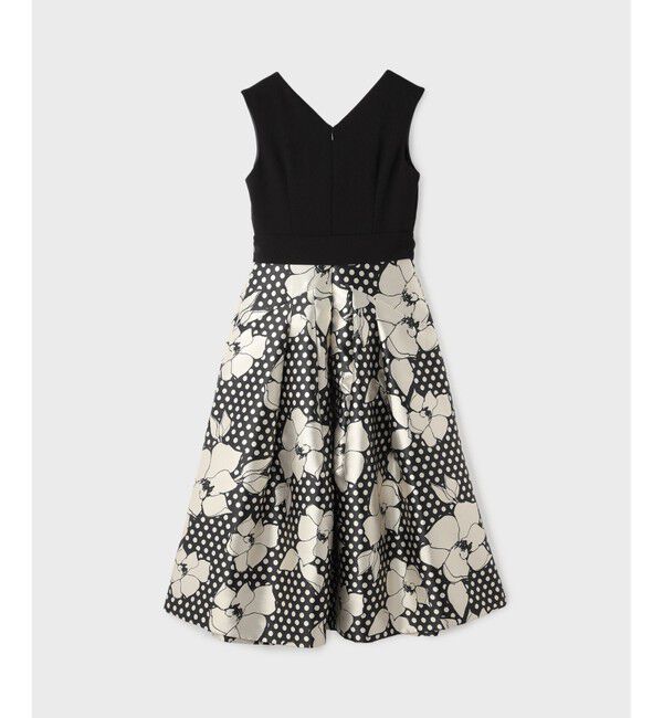 Grace Class「ドットボタニカルジャガードドレス」|ドレス|