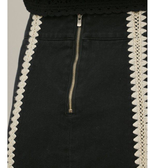 GRACE CONTINENTAL「ラインembミニスカート」|スカート|