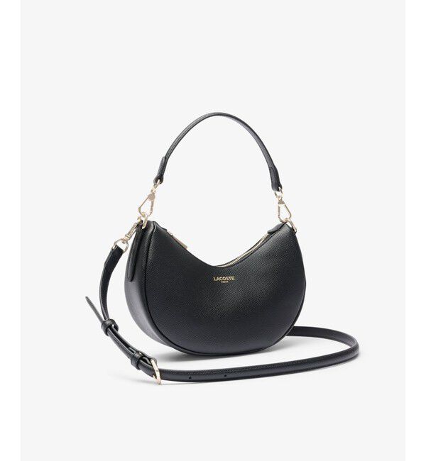 LACOSTE「シャンゼリゼ レザーハーフムーンショルダーバッグ」|ショルダー・メッセンジャー|