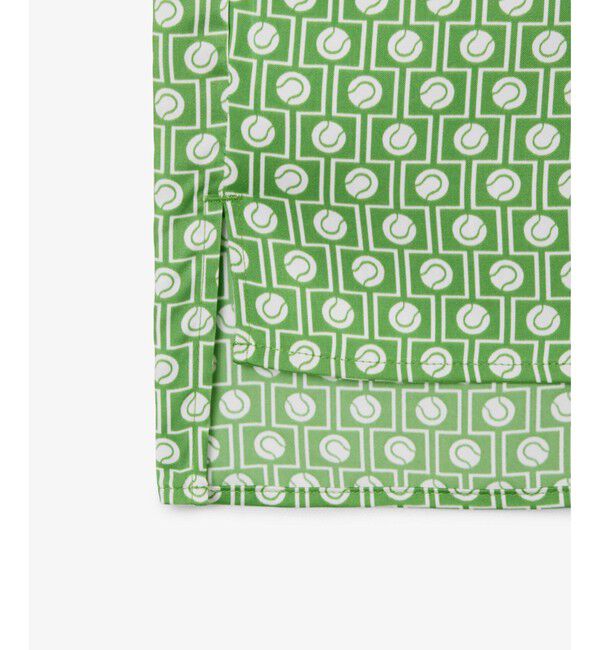 LACOSTE「テニスコート柄ボウタイサテンシャツ」|シャツ・ブラウス|