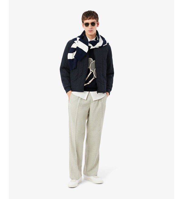LACOSTE「撥水 中綿キルティングジャケット / ブルゾン」|ブルゾン・スタジャン|