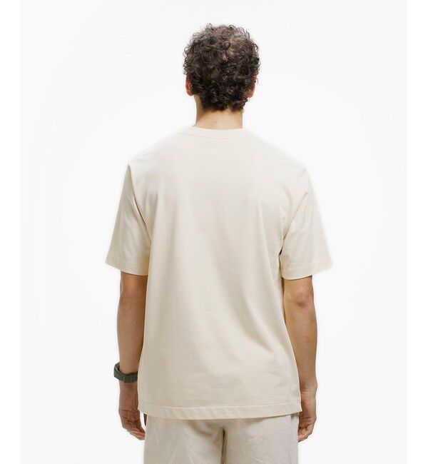 LACOSTE「二層構造 消臭 速乾 UVカット ワンポイント アウトラインロゴクルーネック半袖Tシャツ」|Tシャツ・カットソー|