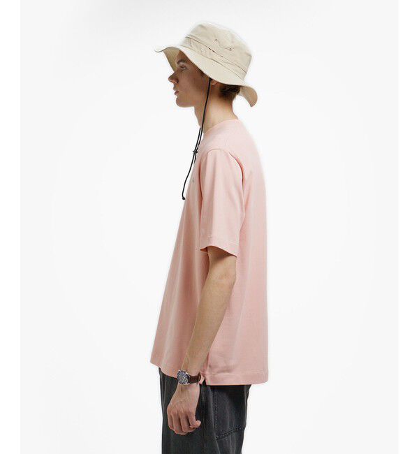 LACOSTE「二層構造 消臭 速乾 UVカット ワンポイント アウトラインロゴクルーネック半袖Tシャツ」|Tシャツ・カットソー|