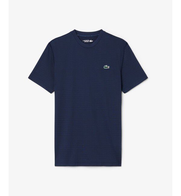 LACOSTE「ウルトラドライ コートジャカードジップポロシャツ」|Tシャツ・カットソー|