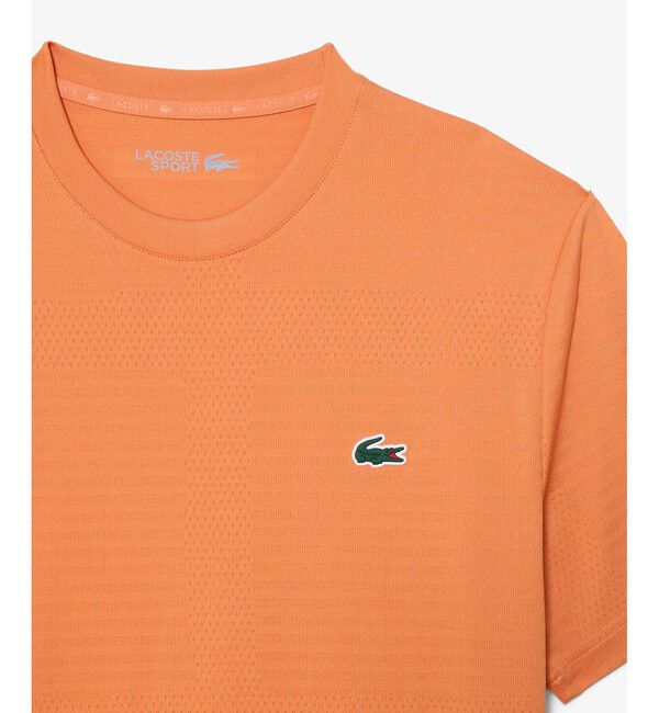 LACOSTE「ウルトラドライ コートジャカードジップポロシャツ」|Tシャツ・カットソー|