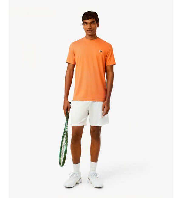 LACOSTE「ウルトラドライ コートジャカードジップポロシャツ」|Tシャツ・カットソー|