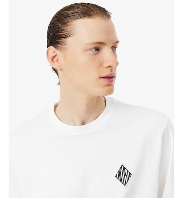 LACOSTE「ダイヤロゴパッチロングスリーブTシャツ」|Tシャツ・カットソー|