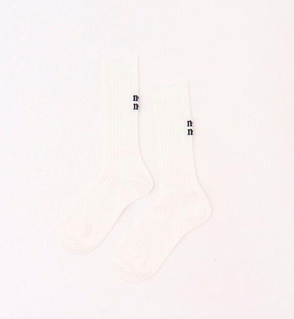 NOLLEY'S「【nolnol/ノルノル】ロゴリブソックス」|ソックス|