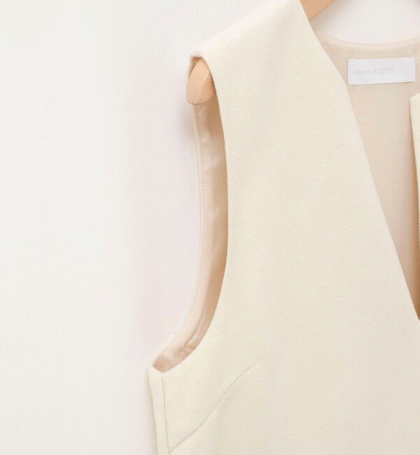 NOLLEY'S sophi「フリンジジャガード切替ベスト」|ベスト・ジレ|