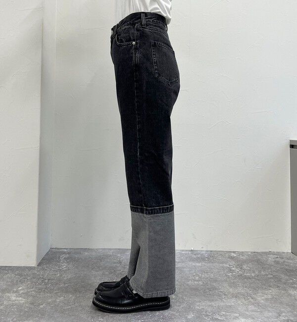 fredy emue「ロングロールアップデニムパンツ」|デニム|