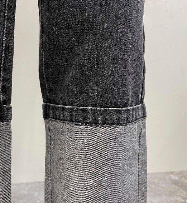 fredy emue「ロングロールアップデニムパンツ」|デニム|