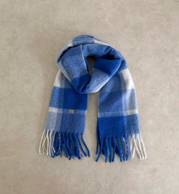 fredy emue「ライトブークレチェックマフラー45」|マフラー|