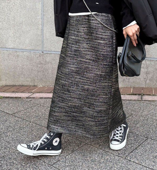 fredy emue「ラメツィードスカート」|スカート|