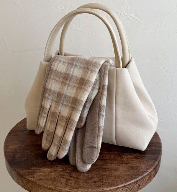 fredy emue「【CASSELINI/キャセリーニ】フィンガーホールチェックグローブ」|手袋|