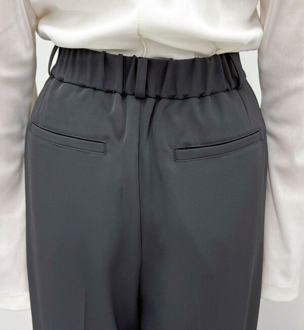 fredy emue「【オン・オフ対応/高身長サイズあり】とろみツイルタックスラックス」|スラックス|