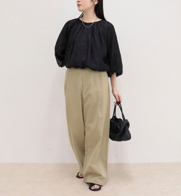 fredy emue「バルーンギャザーブラウス」|シャツ・ブラウス|