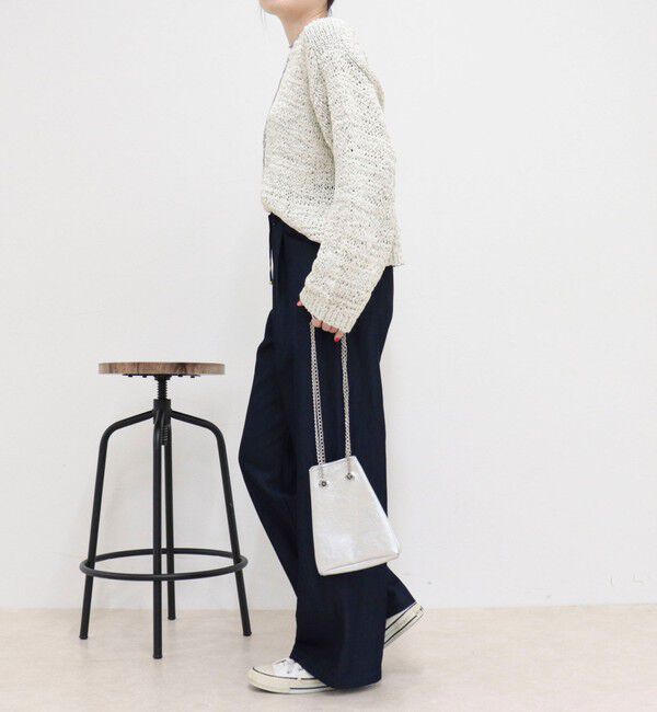 fredy emue「【低身長サイズ34有り】ライトシャンブレーデニムイージーパンツ」|チノ|