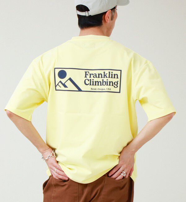 GLOSTER「【Franklin Climbing】FLEXIBLE TECH-LOGO TEE」|Tシャツ・カットソー|イエロー