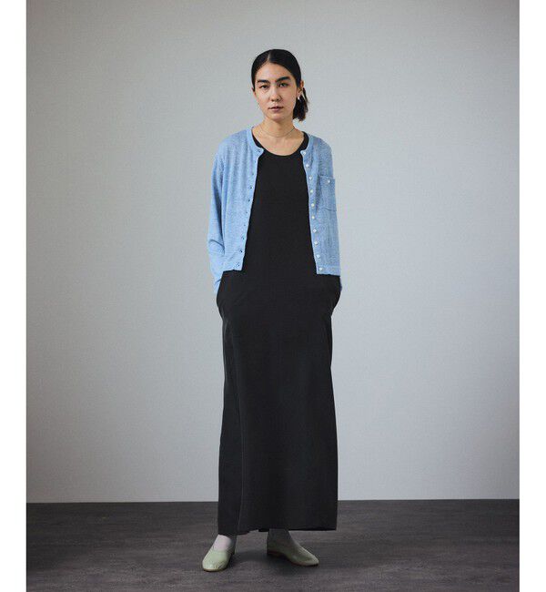 SALON adam et rope'「[25SS]GENTLE SILKノースリーブワンピース【セットアップ対応】」|ワンピース|