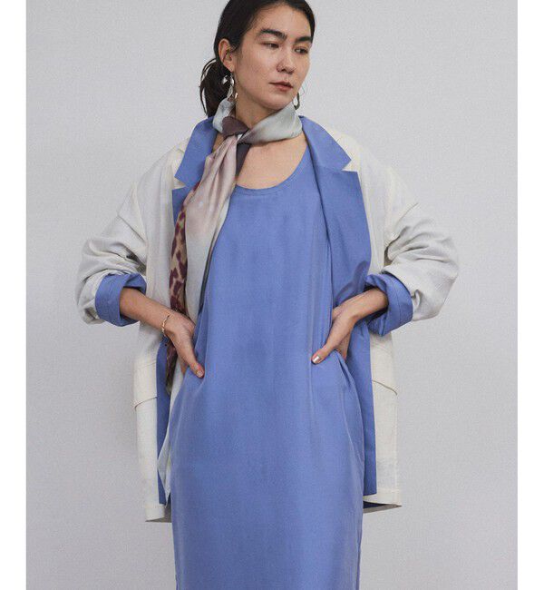 SALON adam et rope'「[25SS]GENTLE SILKノースリーブワンピース【セットアップ対応】」|ワンピース|